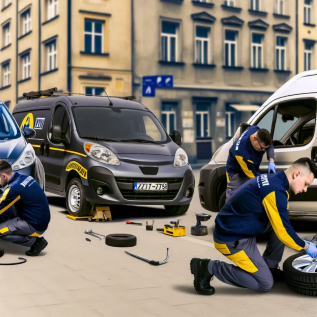 Technicy PomoCodex obsługujący samochód osobowy, bus i lekki pojazd ciężarowy