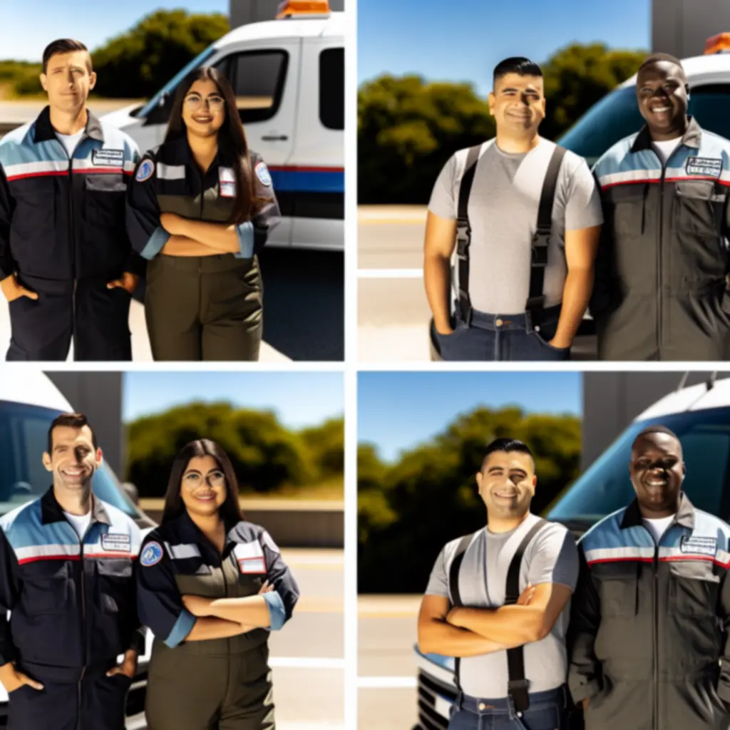 Zespół PomoCodex przy mobilnym pojeździe serwisowym